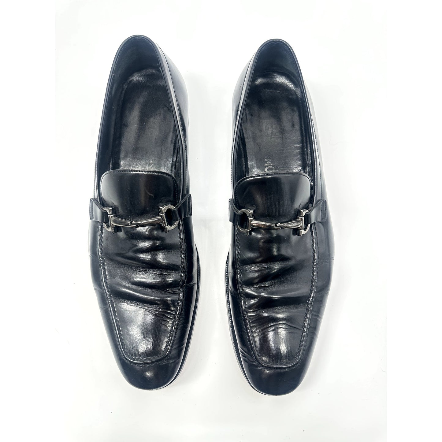 Salvatore Ferragamo Leather Gancini Flat Loafers
