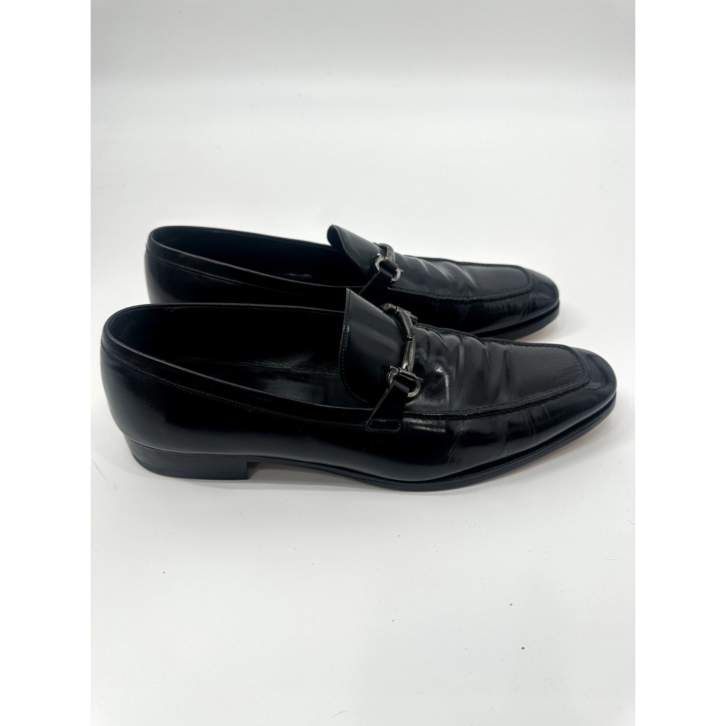 Salvatore Ferragamo Leather Gancini Flat Loafers