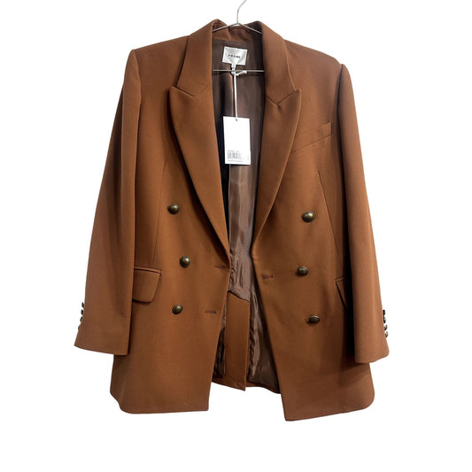 Frame Double Breasted Slim Blazer Jacket