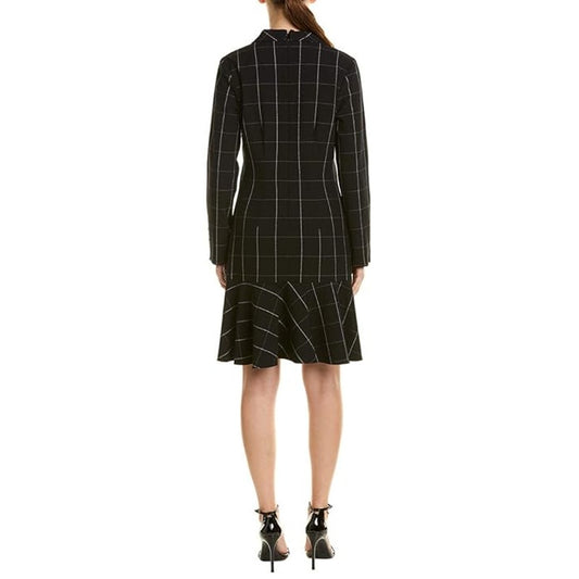 Shoshanna Plaid Double Brested Coat Mini Dress