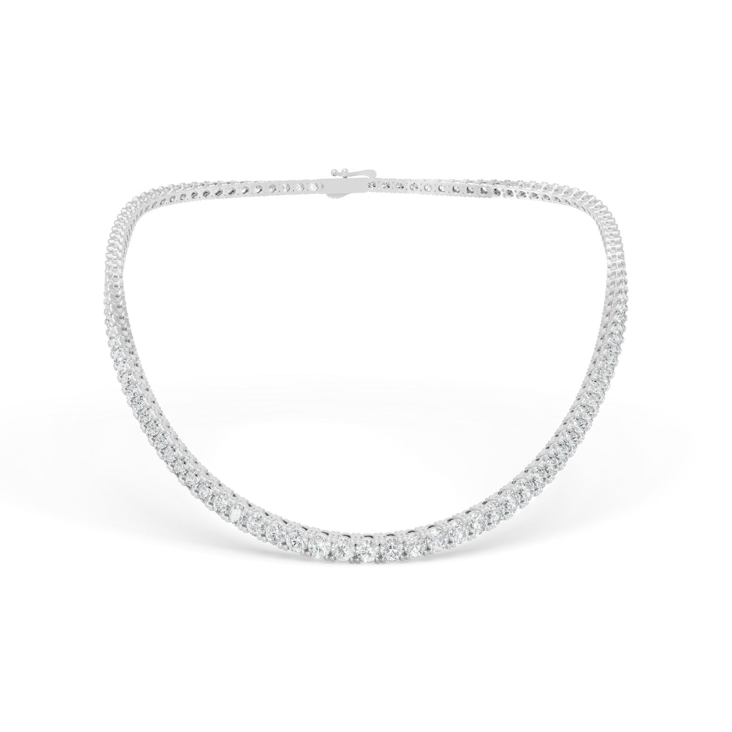 19.11 CTW 14K White Gold Diamond Tennis Necklace