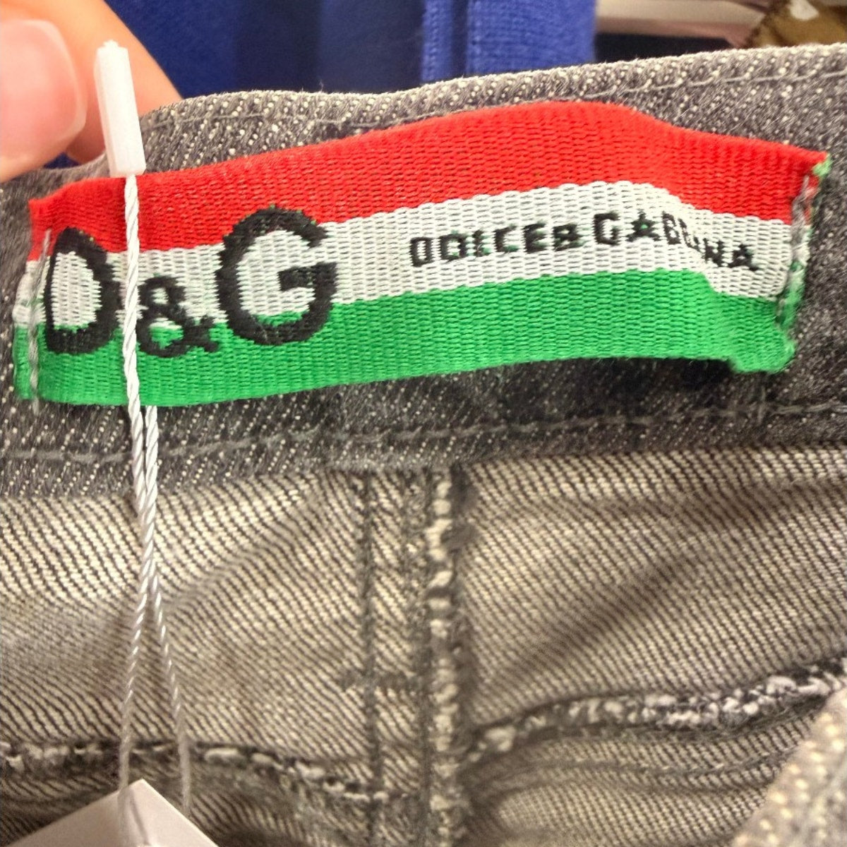 Dolce & Gabbana Belted Denim Mini Skirt