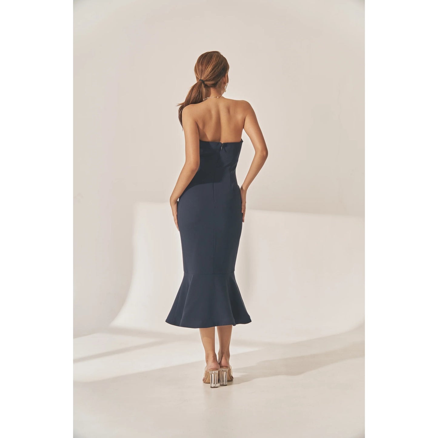 Cinq A Sept Luna Strapless Midi Mermaid Dress Women's