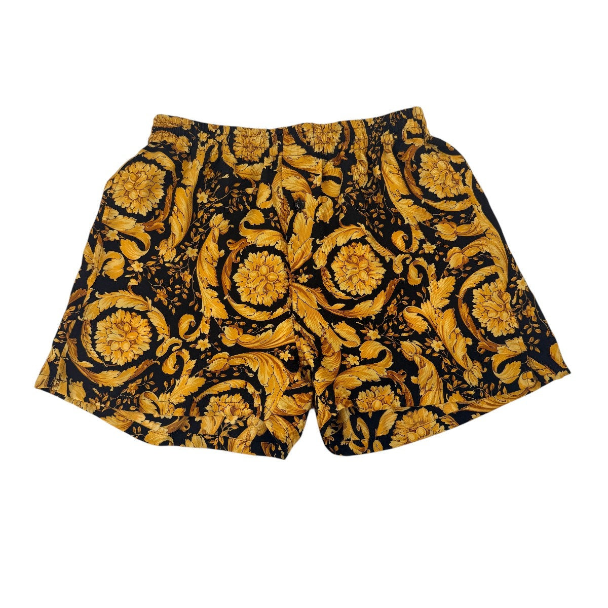 Versace Silk Baroque Print Robe & Shorts Set