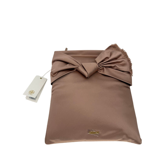 Tory Burch Satin Eleanor Knotted Bow Clutch Bag