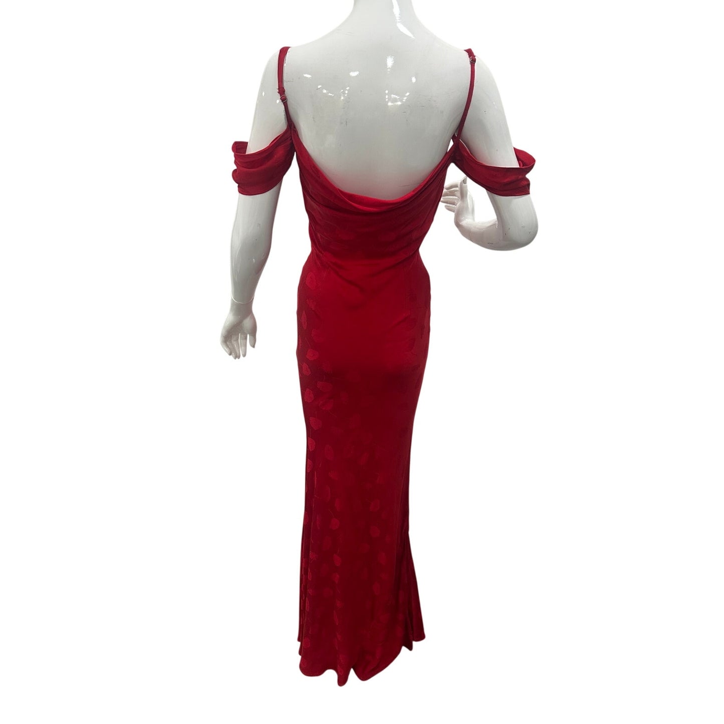 Rat & Boa Florentina Tulip Print Off Shoulder Cowl Maxi Dress