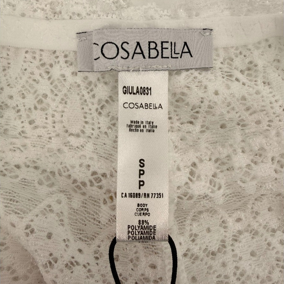 Cosabella Giulia Lace Mid Rise Boxer Short