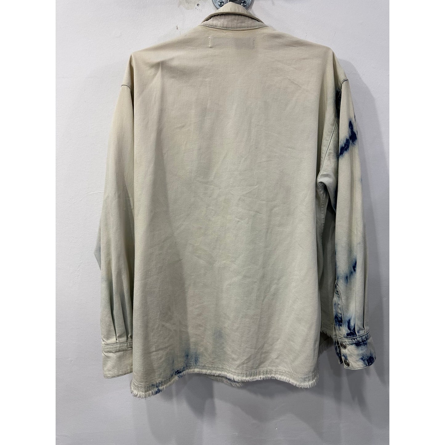 Iro Paris Wash Cotton Inola Tie-Dye Collared Trucker Jacket