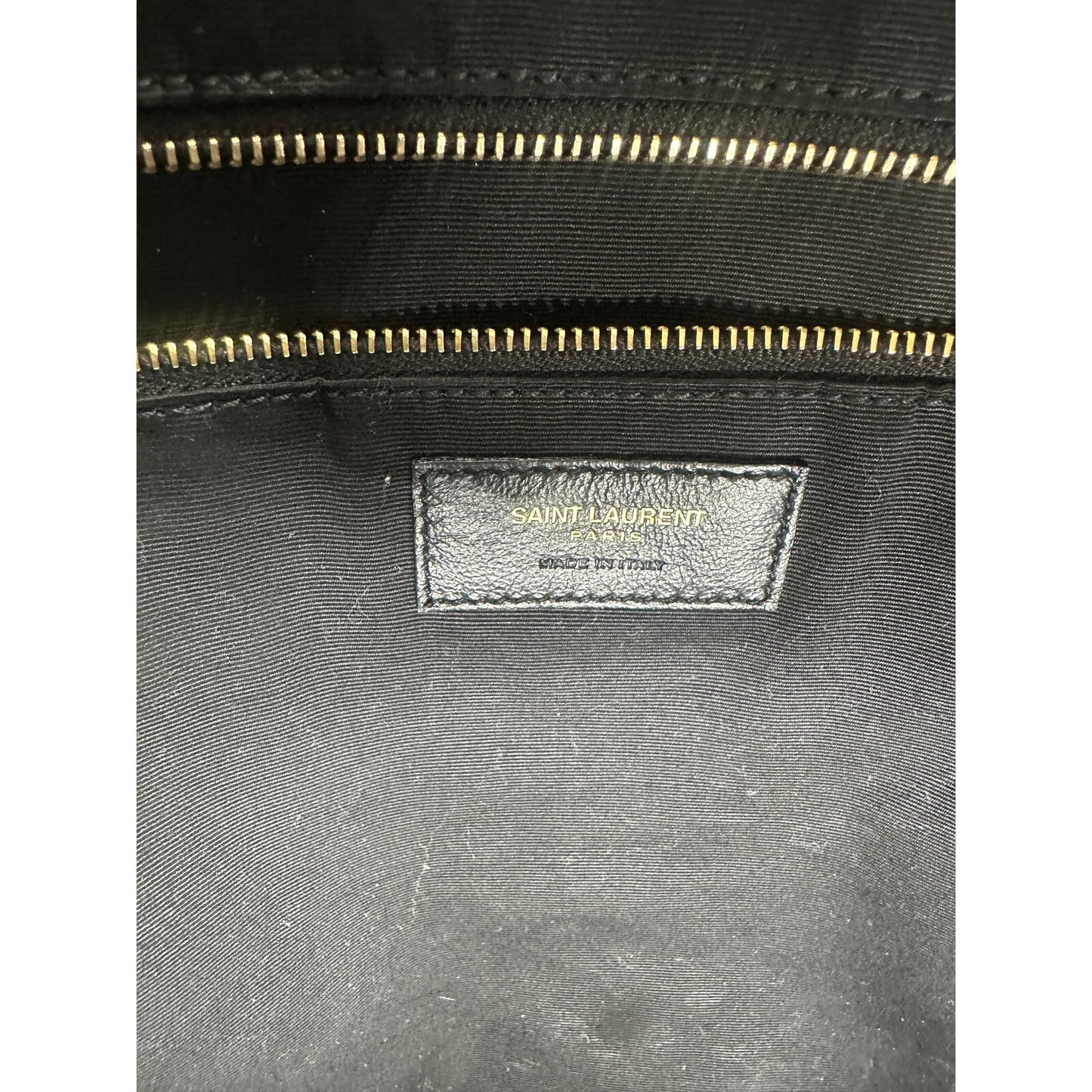 Yves Saint Laurent Leather Quilted Icare Shopping Tote Bag