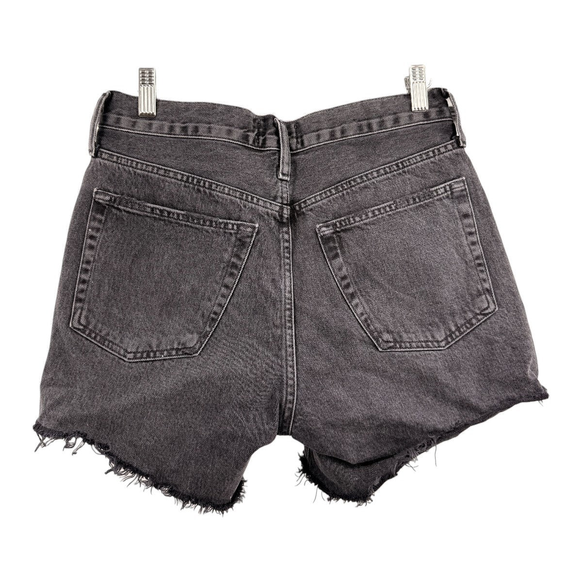 Agolde Cotton Denim Parker Vintage High-Rise Cut Off Shorts