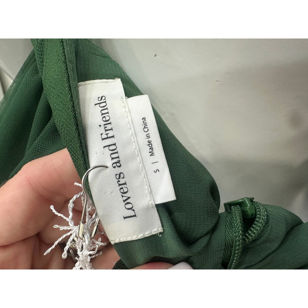 Lovers and Friends Justine Forest Green Tiered Tulle Maxi Dress