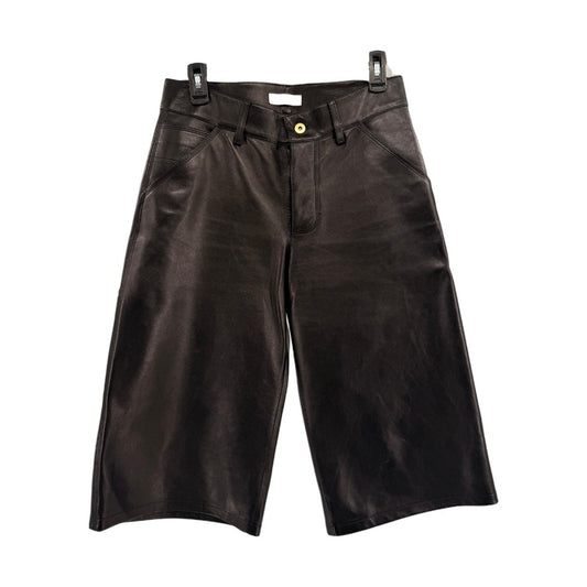 Bottega Veneta Leather Pre Spring 2020 Bermuda Shorts