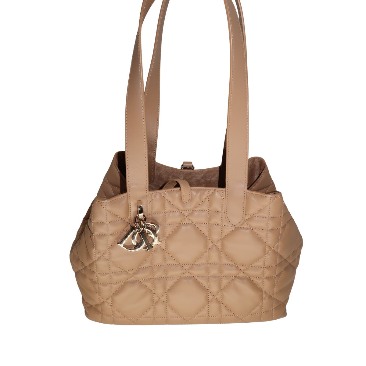 Christian Dior Leather Calfskin Macrocannage Toujours Bag