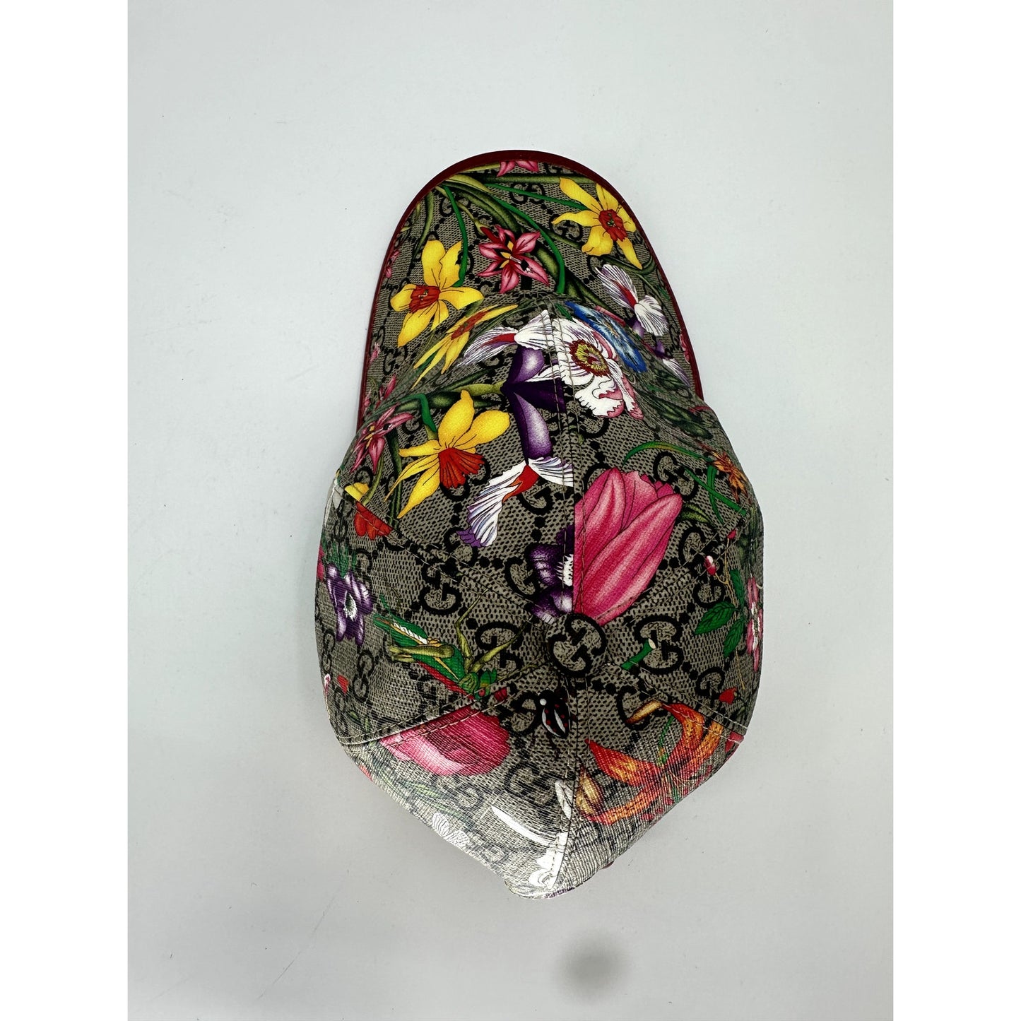 Gucci GG Coated Canvas Floral Print Baseball Hat