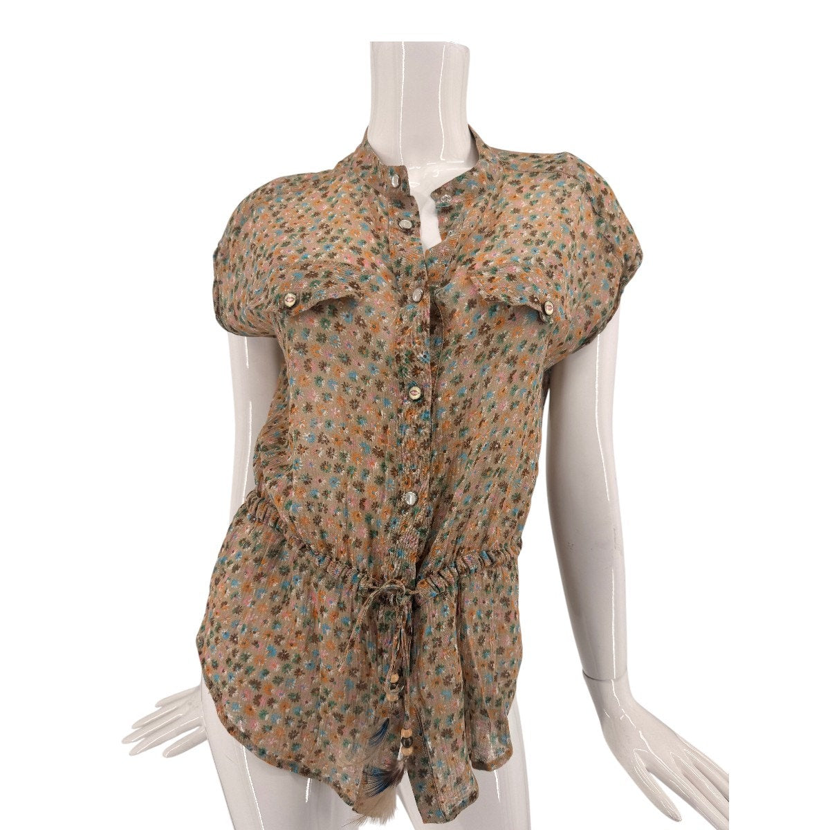 Dolce & Gabbana Floral Print Button Front Blouse
