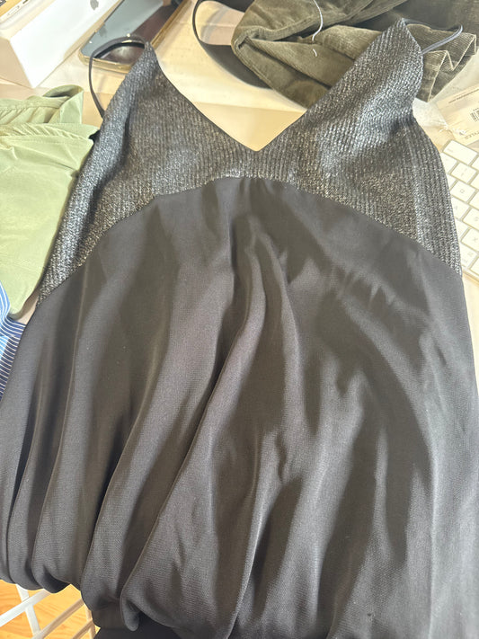 Zara TRF black mini knit dress
