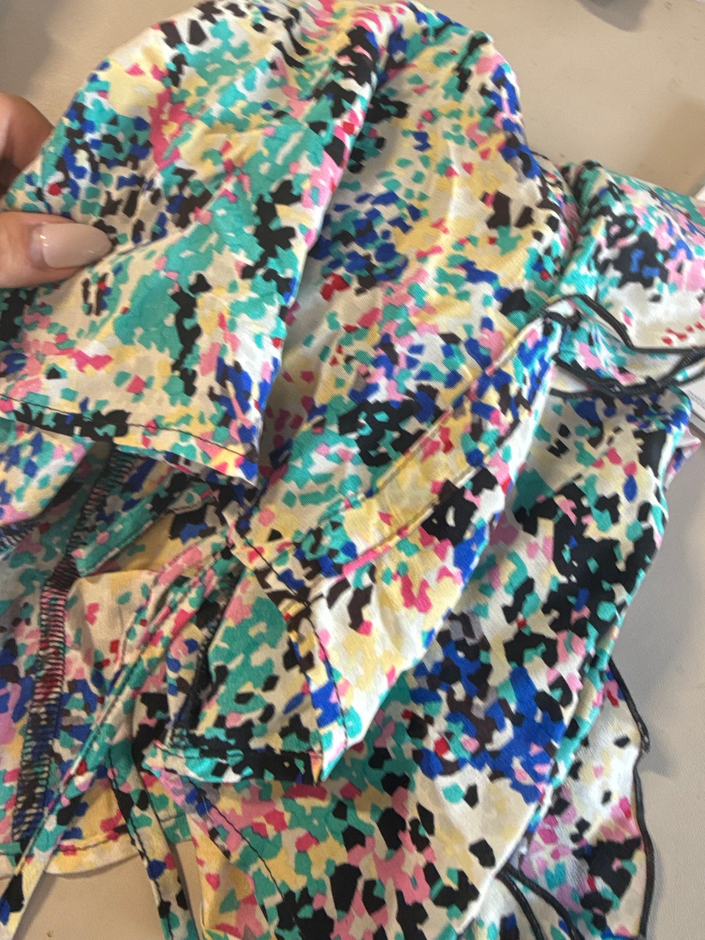 Karina Grimaldi Pattern tank top blouse
