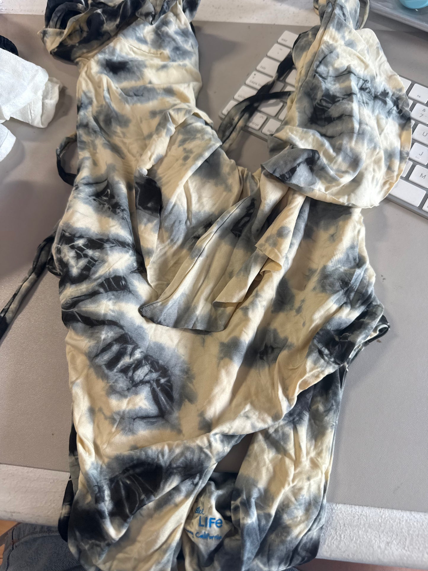 Blue Life tie dye one piece
