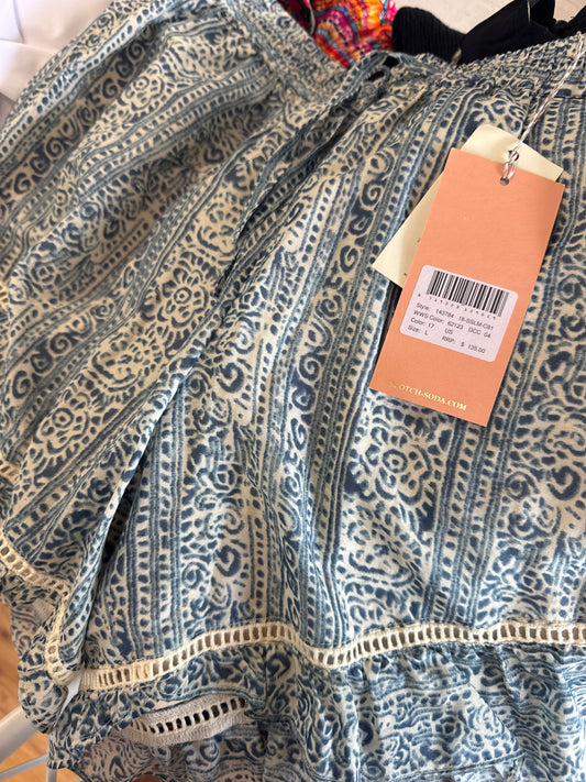 Scotch-soda blue print shorts