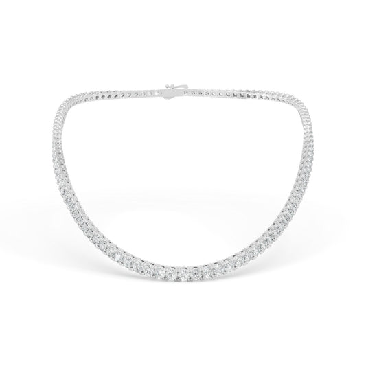19.11 CTW 14K White Gold Diamond Tennis Necklace