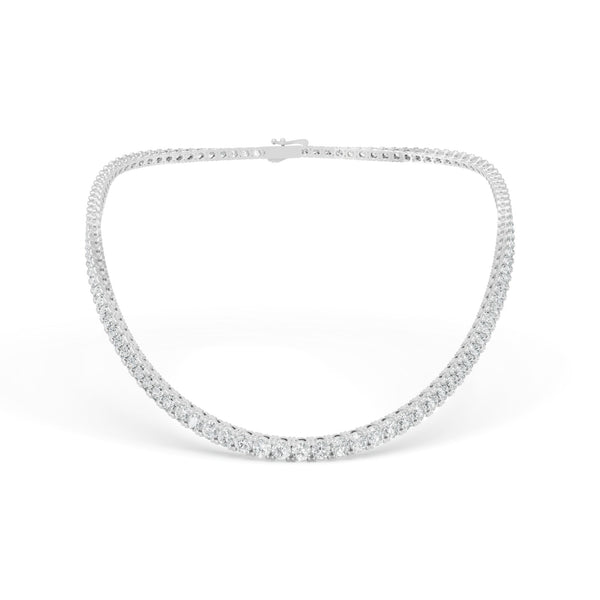 19.11 CTW 14K White Gold Diamond Tennis Necklace
