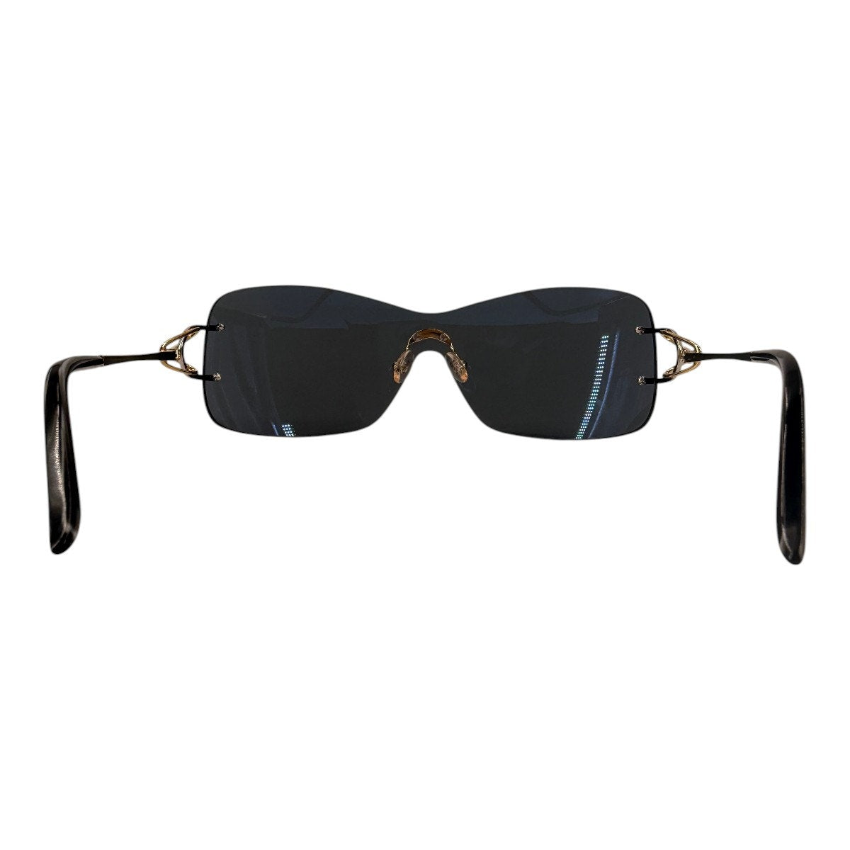Fred Lunettes Volute Solaire 101 Rimless Shield Sunglasses Two Tone Women's