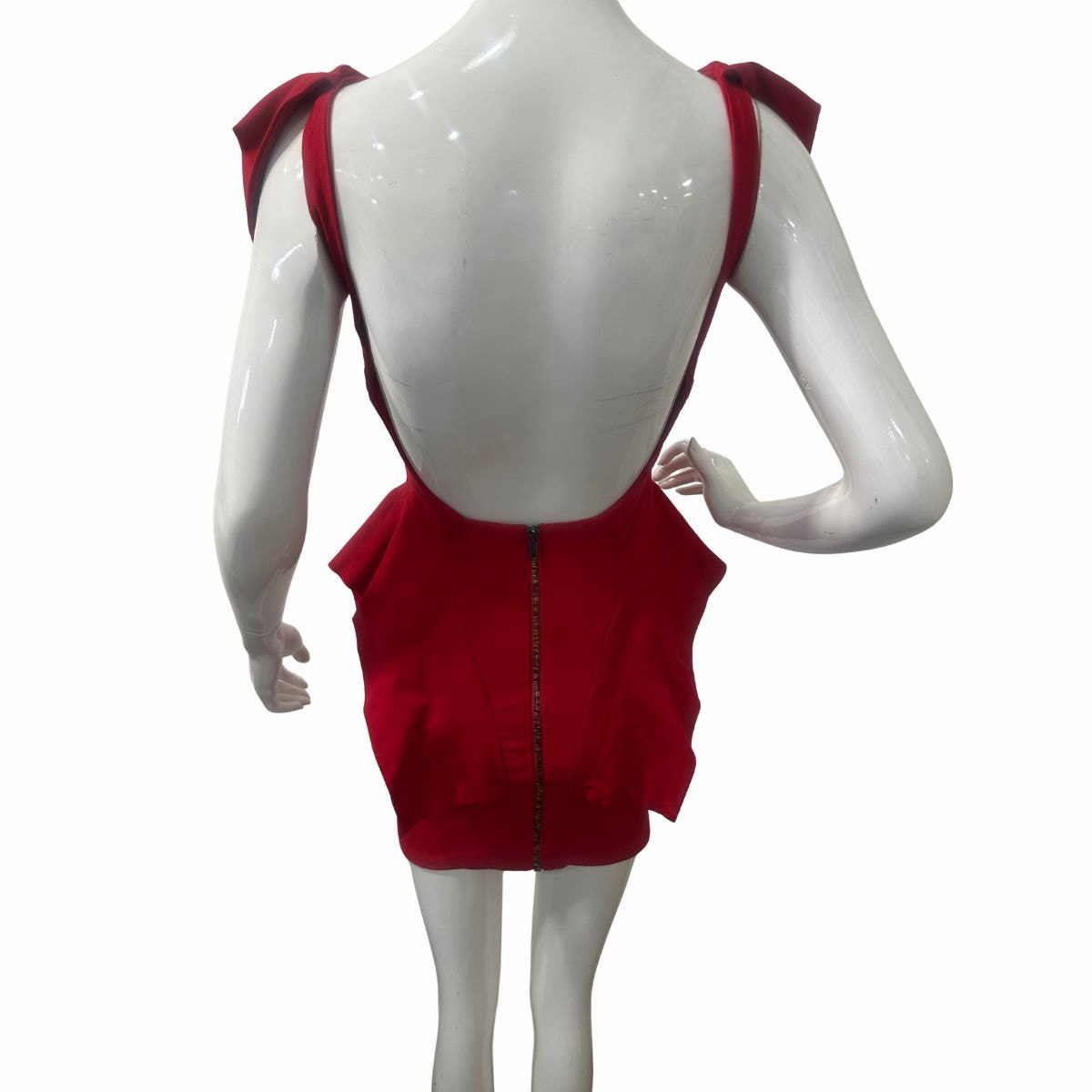 Caribbean Queen Flap Sleeve Backless Tulip Mini Dress