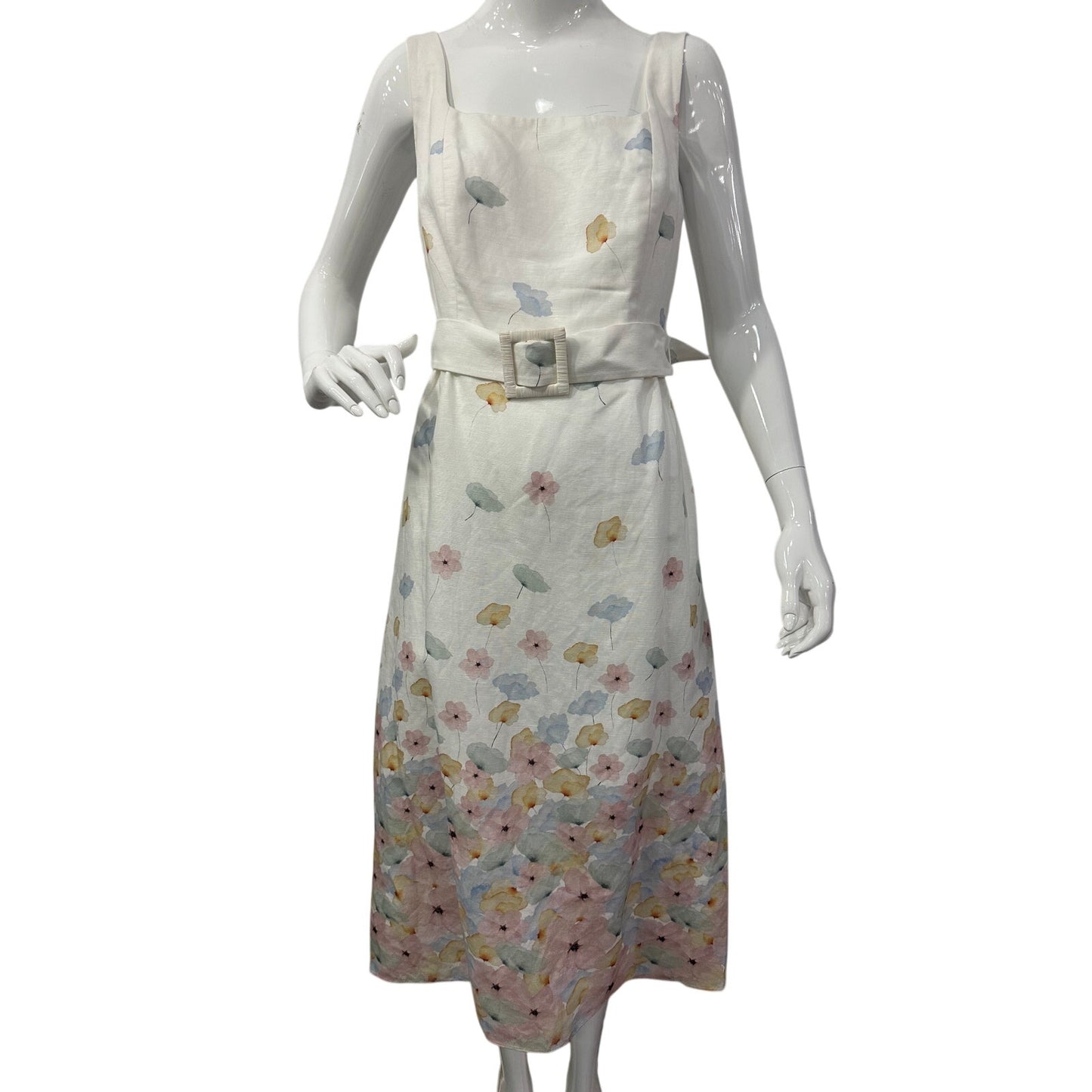 Sachin & Babi Bryce Floral Belted Midi Dress