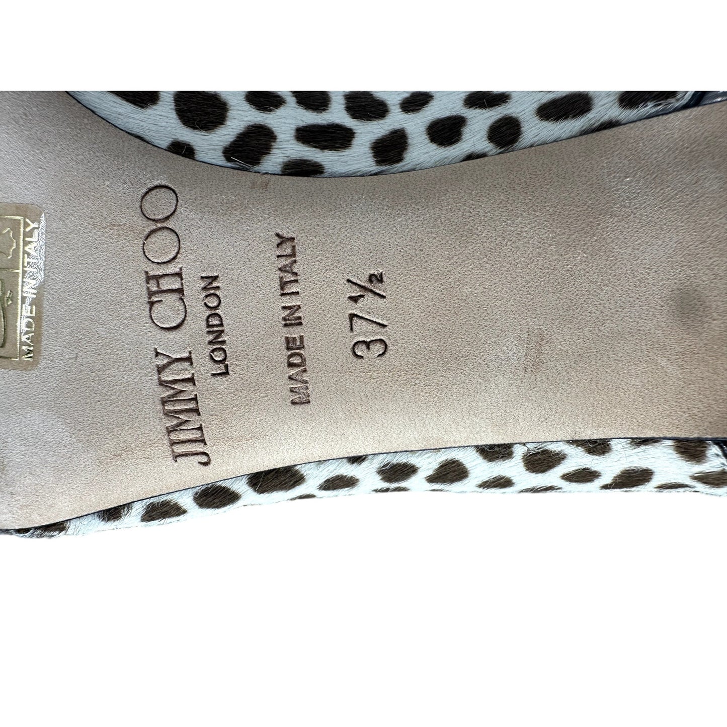 Jimmy Choo Pony Hair Animal Print Pointed Toe Pumps Heels