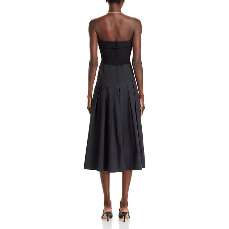 Proenza Schouler White Label Warren Pleated A-line Tube Midi Dress