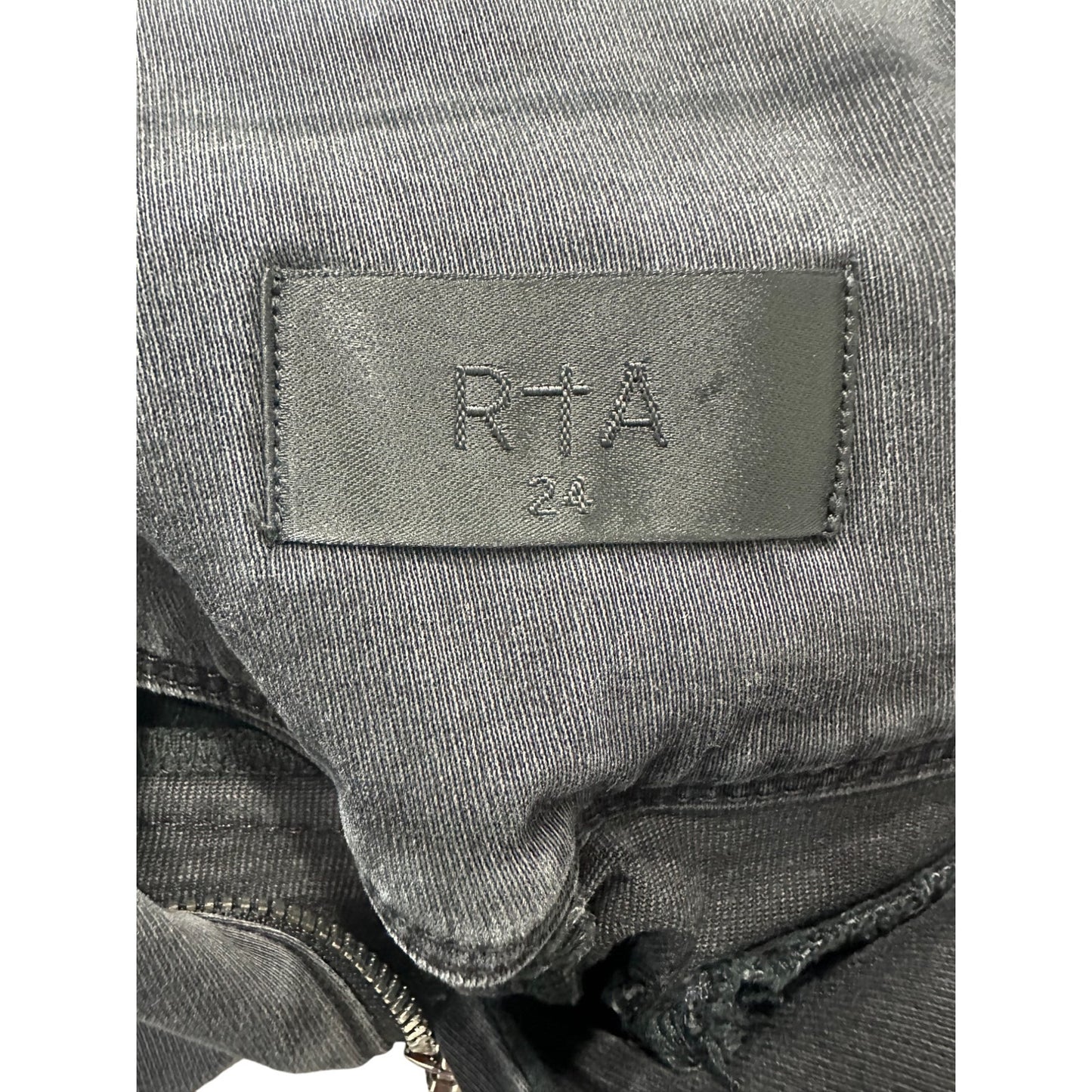 RTA Diavolin Mid-Rise Denim Skinny Jeans Washed