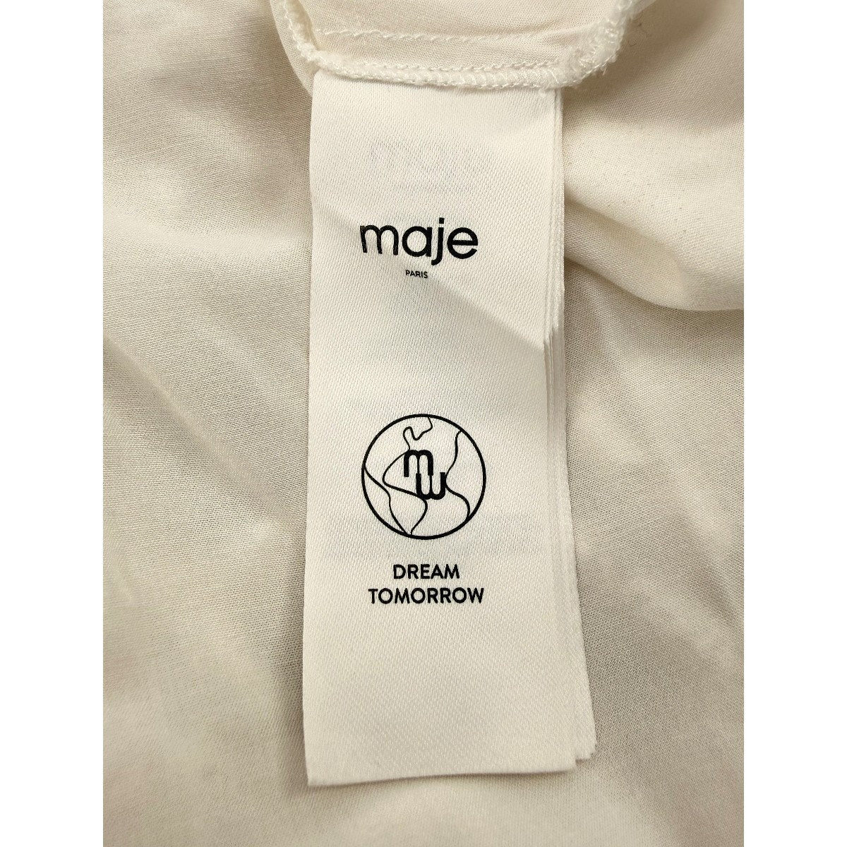 Maje Cotton Rivajia Embroidered Side Cutout Mini Dress White Women's Size 38