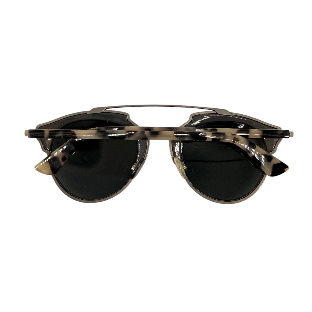 Christian Dior So Real Ruthenium Black Modern Aviator Sunglasses Women's