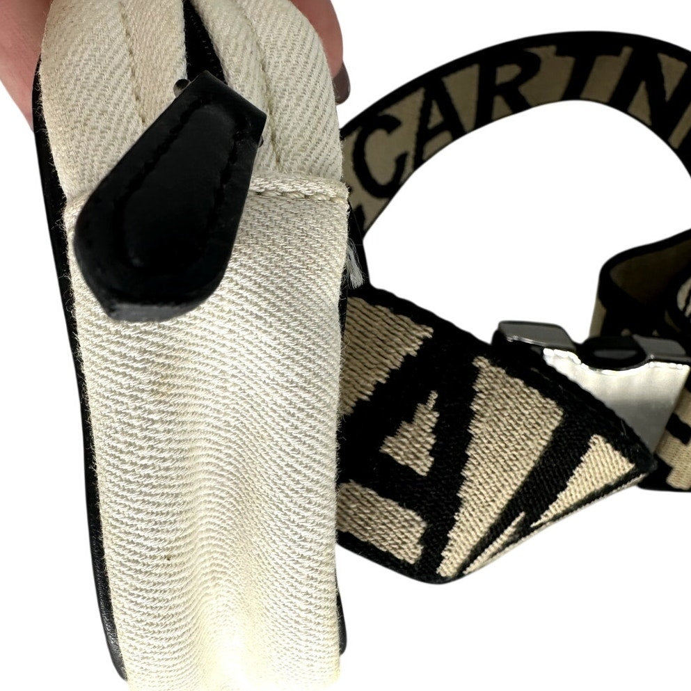 Stella McCartney Logo Accent Strap Belt Bag Canvas Ivory