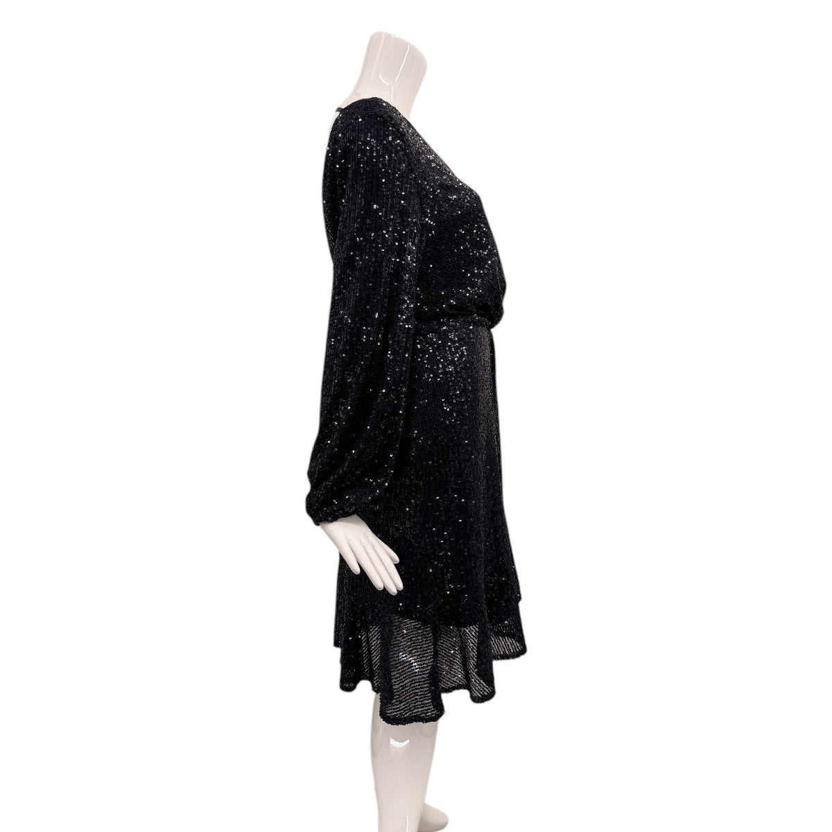 Nanette Lepore Sequined Long Sleeve Mini Dress