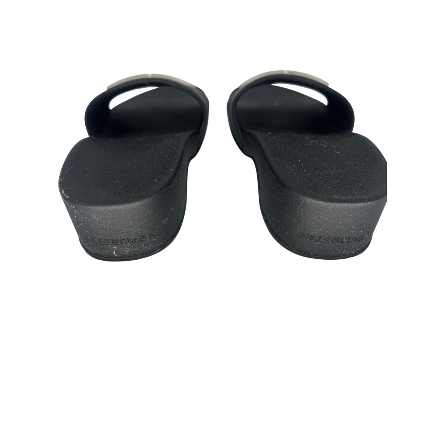 Balenciaga Pool BB Wedge Slide Sandals
