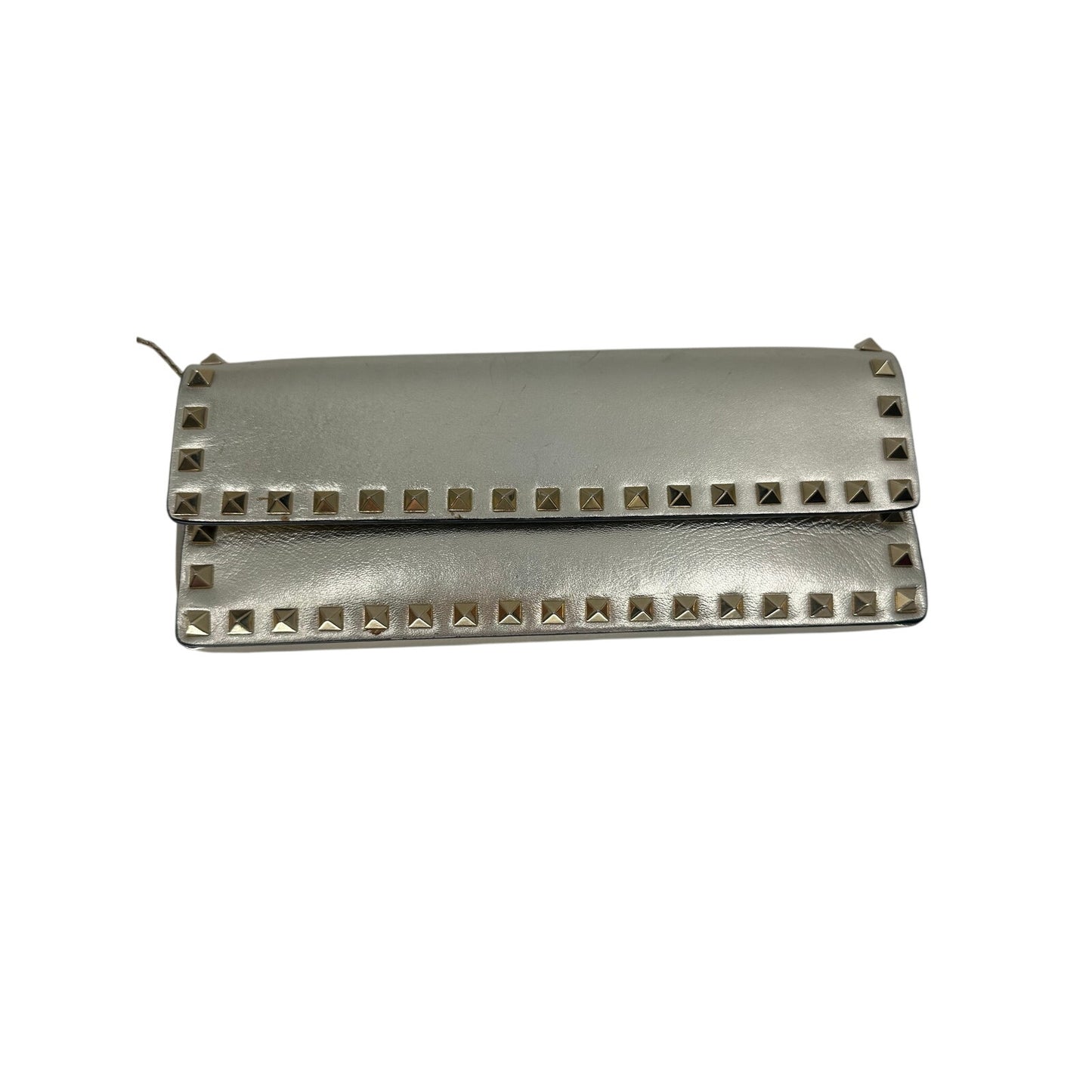 Valentino Garavani Metallic Leather Rockstud Bracelet Clutch Bag