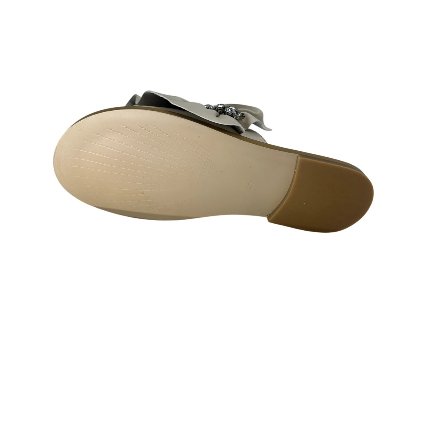 Sheridan Mia Tiana Ruched Jeweled Slide Sandals