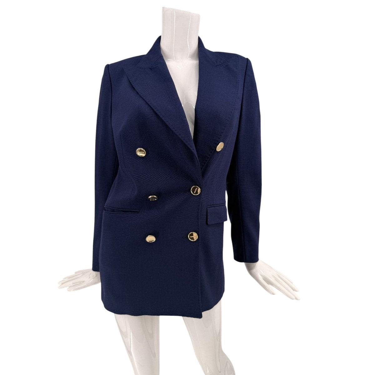 Sandro Paris Double Breasted Gold Button Blazer