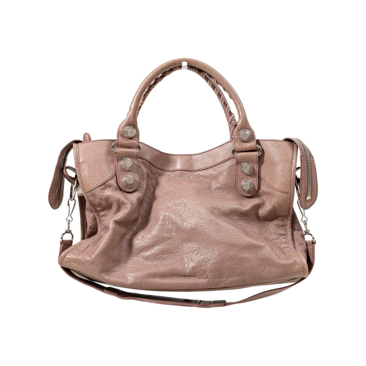 Balenciaga Leather Classic Large City Bag Blush Pink