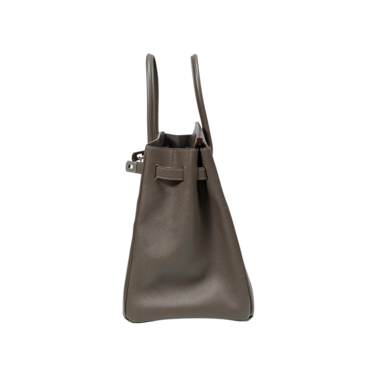 HERMES BIRKIN Togo Leather PHW Etoupe Size 35