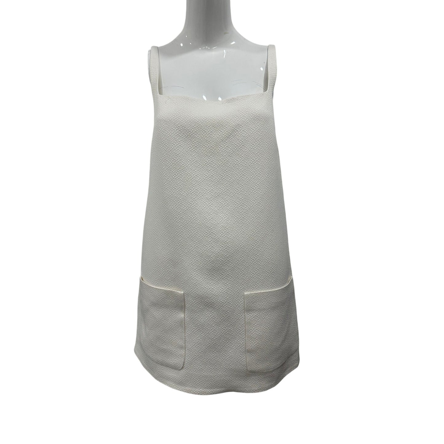 Alexis Prisma Textured Shift Mini Dress Off White Women's Size Medium NWT