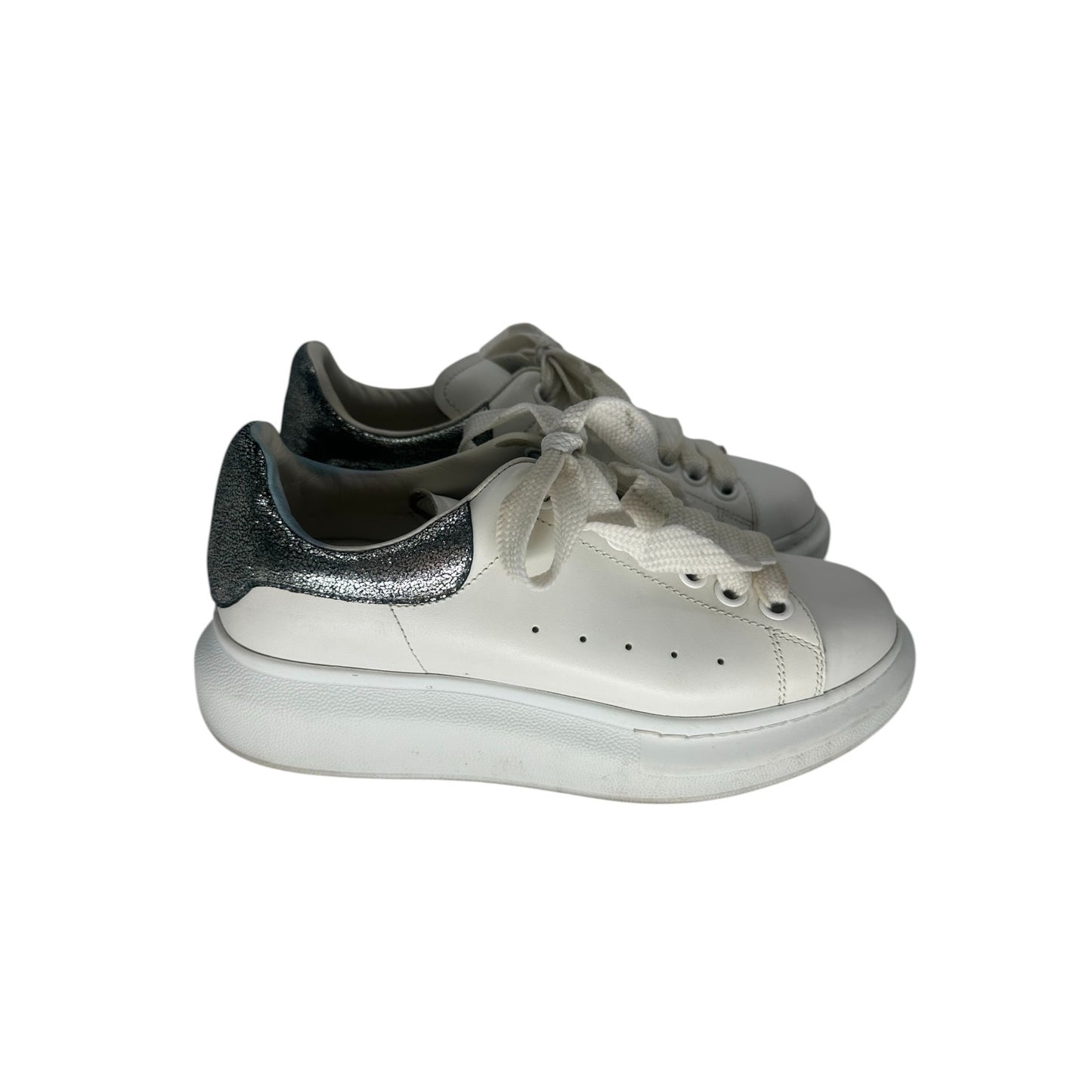 Alexander McQueen Leather Oversized Platform Sneakers