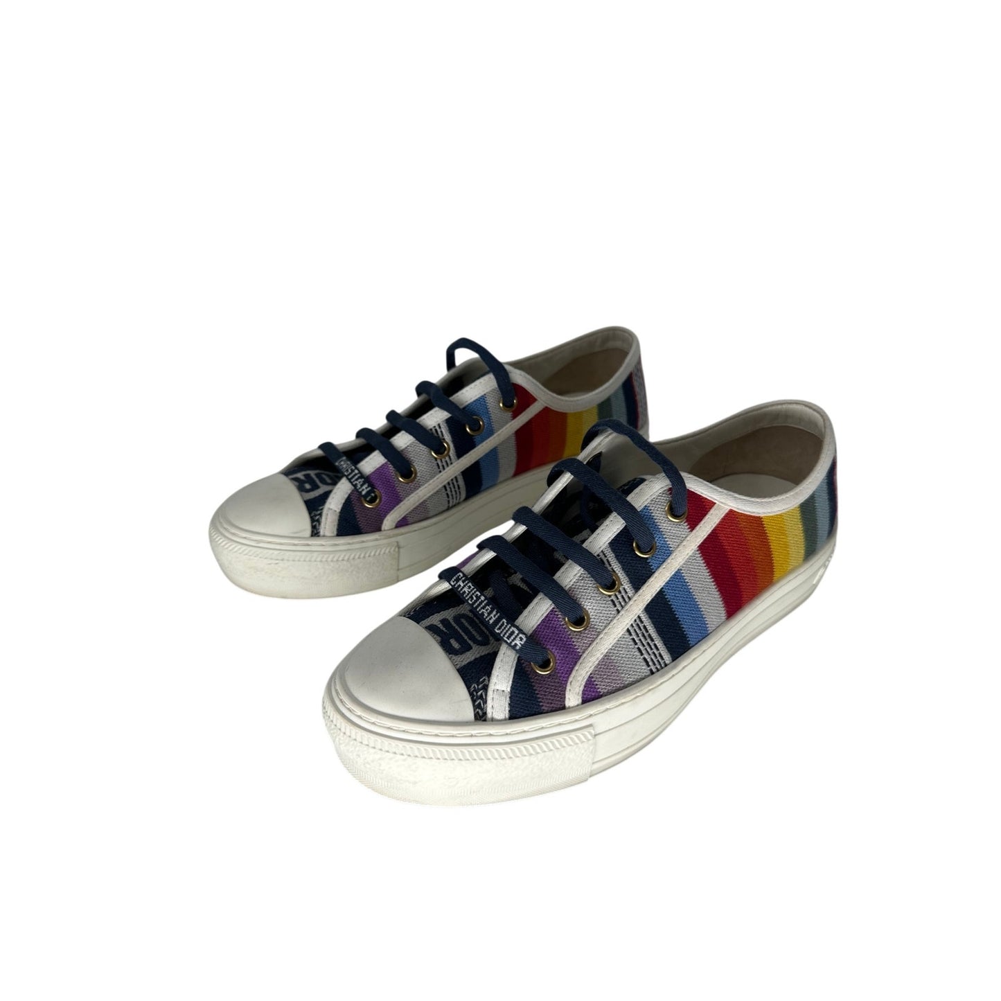 Christian Dior Multicolor Canvas Walk'N'Dior Sneakers
