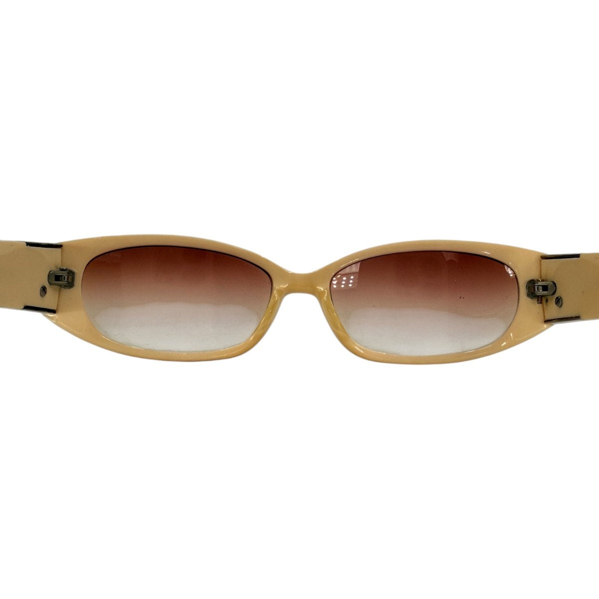 Versace Vintage Tortoiseshell Rectangle Sunglasses Black Brown Medusa Women's OS