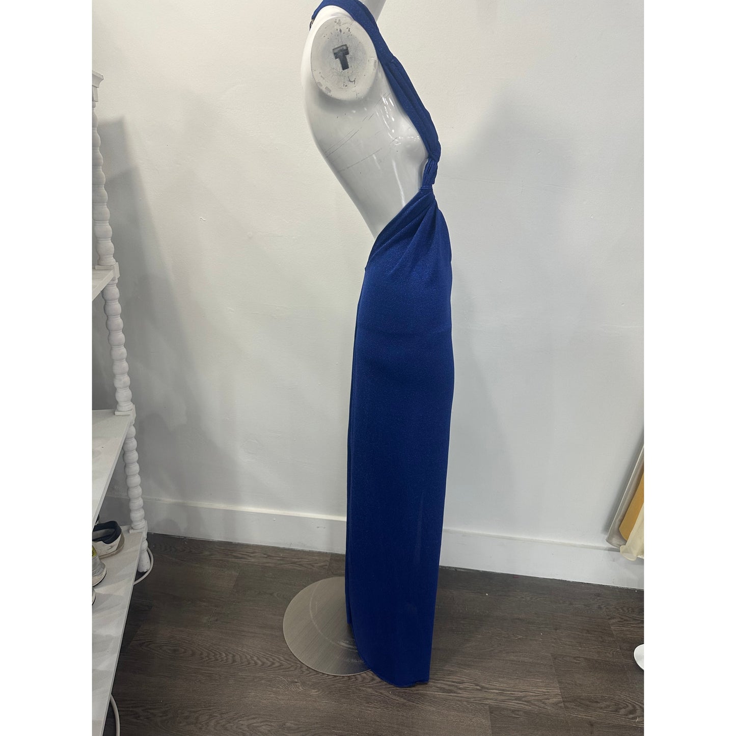 Baobab Noah One-Shoulder Cut-Out Maxi Evening Dress
