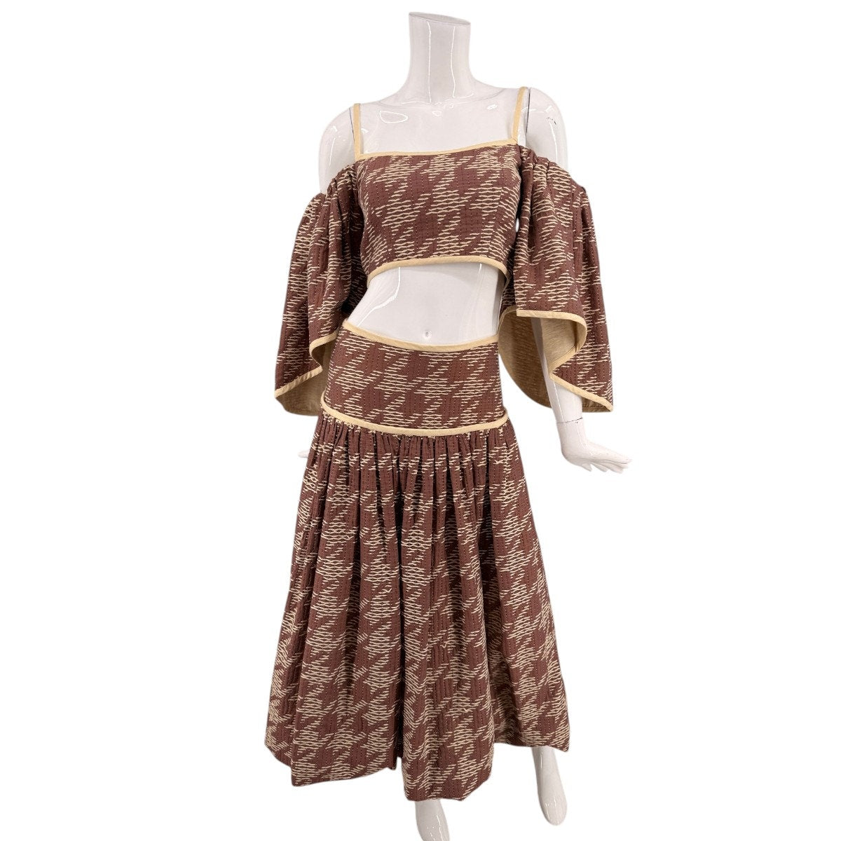 Alexis Woven Pattern Alvar Top Osam Midi Skirt Set