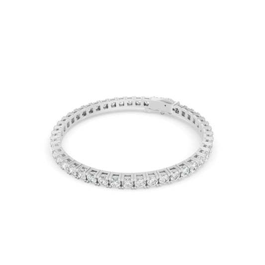 6.07 ctw Diamond 4P Classic 14K White Gold Tennis Bracelet