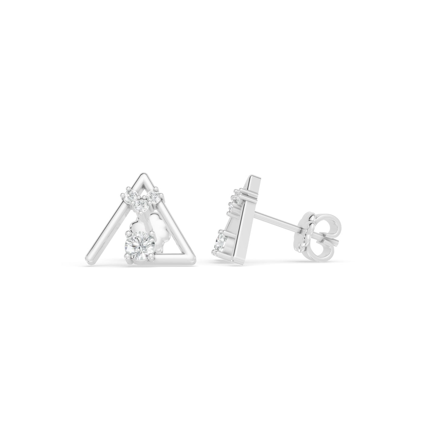 0.31 TCW 14K White Gold Diamond Stud Earrings