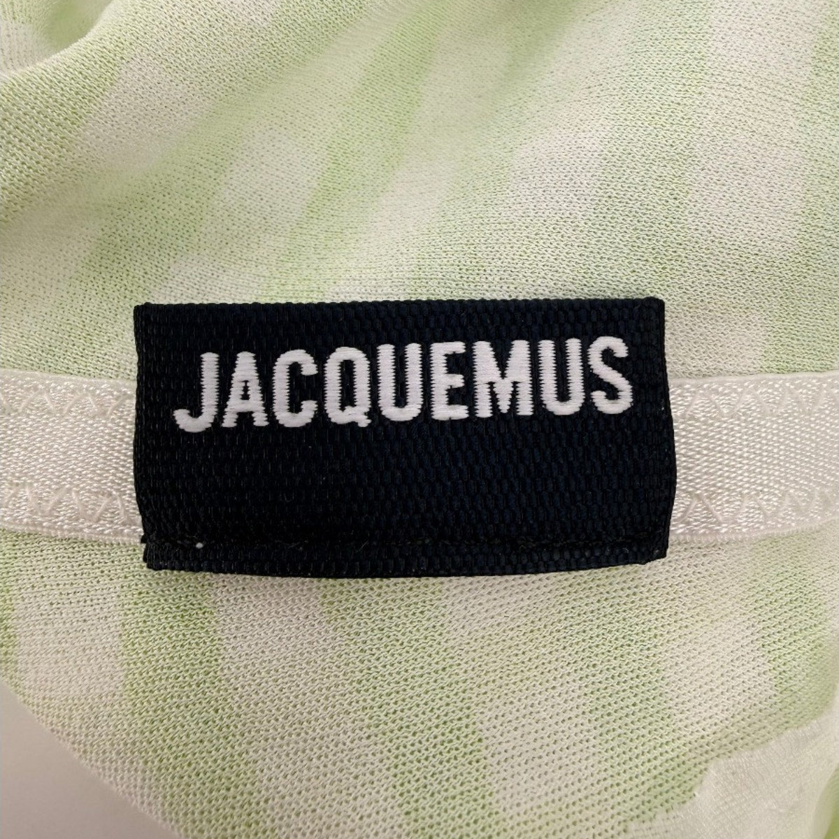 Jacquemus Melo Gingham Stretch Jersey Sports Bra